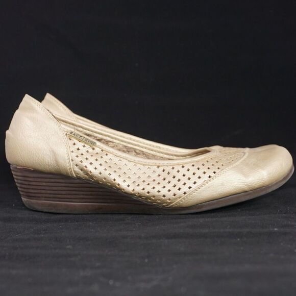 Santorini Gold Ballet Style Wedges, Size 38 - Picture 7 of 10